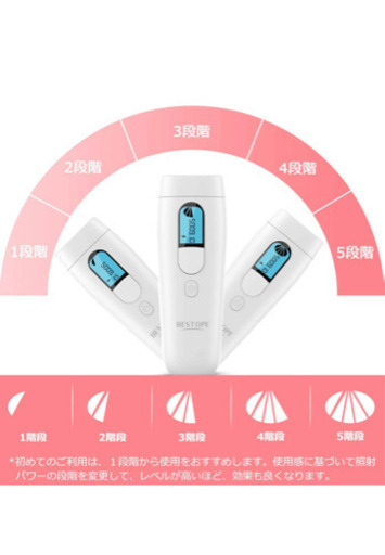 ジモティ 限定値下げ　光脱毛器 レーザー 永久脱毛 IPL技術 50万回照射 フラッシュ式 新品