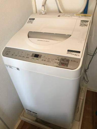 【2019年製ほぼ新品】SHARP タテ型洗濯乾燥機