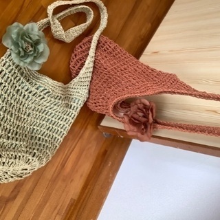 編み編みバッグ