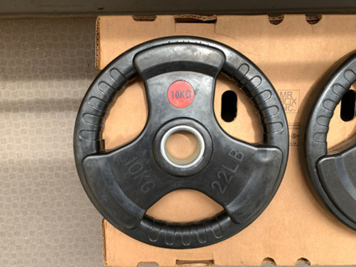 50mm 3グリップラバープレート　20㎏10枚 楽天市場】Φ 50mm 3グリップ ラバープレート 20kg×2枚セット 筋