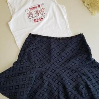 女の子　Sサイズ　シャツ&スカート
