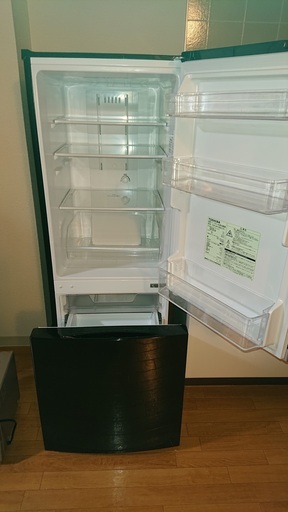 【美品】2018年製　東芝＜TOSHIBA\u003e冷蔵庫　GR-M15BS(K)２ドア　153L＊右開き