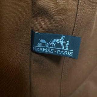 HERMES エルメス フールトゥGM トートバッグ ブラウン ネイビー