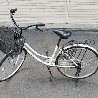 自転車 26インチ ホワイト 