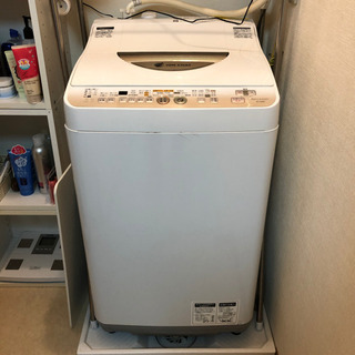 シャープ 洗濯乾燥機 ES-T55E7 + 洗濯機ラック