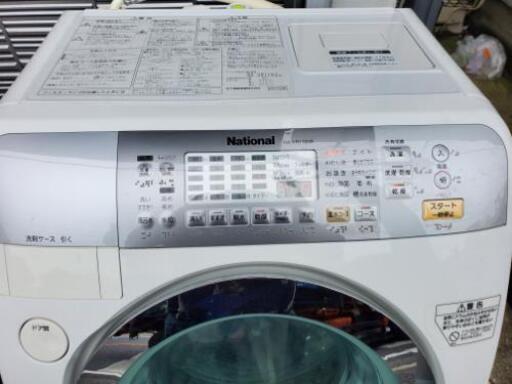 ナショナル 9/6㌔ドラム洗濯機 NA-VR1100R 2007年製