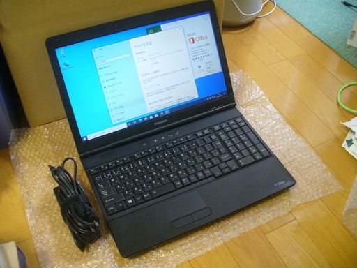 ㊸安心の東芝製 USB 3.0ポート付 Windows 10 (64bit) / Office 2016 Professional インストール済（ライセンス認証済） 15.6インチワイド ノートPC㊸