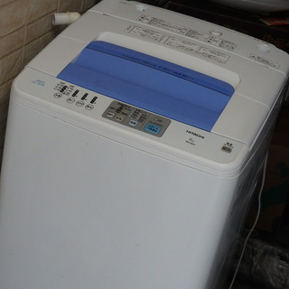 【無料／清掃済】HITACHI　日立　全自動電気洗濯機　「白い約...