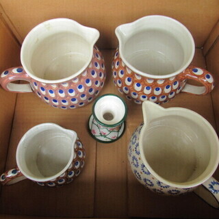 オランダ陶器　５点セット　実用的に使える ご奉仕品