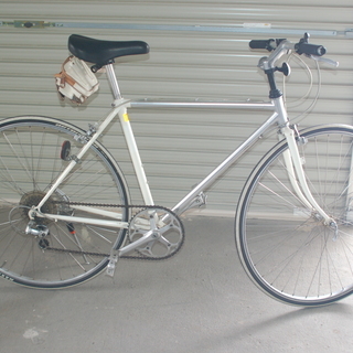 ビンテージ パーツ搭載のおしゃれな6段変速クロスバイク 700x28c  MAXXIS(マキシス)  SUGINO VP ミカシマ MKS  Dia Compe 284 サドル バッグ ビンテージ パーツ搭載のおしゃれな6段変速クロスバイク 700x28c