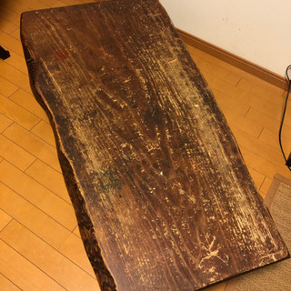 一枚板の手作りテーブル　DIYのの素材にどうですか。0円