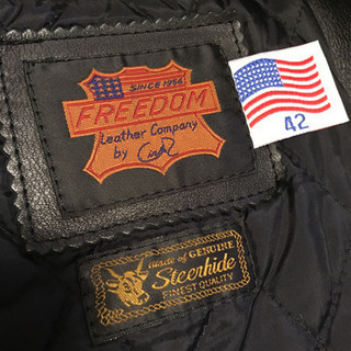 再値下】革ジャン ライダース Lサイズ 175cm FREEDOM 新品同様