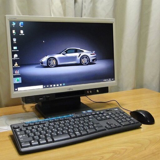 特価 富士通一体型PC（20インチワイド）Win10 pro Office 2019 pro 搭載 Core i3 メモリー4GB SSD 120GB ワイヤレスキーボード付（新品）マウス付（新品）