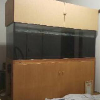 【受付停止中！お取引中】大型水槽 ガラス フルセット 幅1800 × 奥行600  高さ600