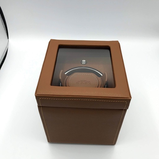 【国内正規品】WOLF Cubカバー付モデル ワインディングマシーン(コニャック)