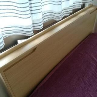 【ニトリ】跳ね上げガスダンパー式 ダブルベッド 10か月使用　マットレス付き