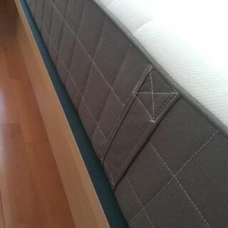 【ニトリ】跳ね上げガスダンパー式 ダブルベッド 10か月使用　マットレス付き