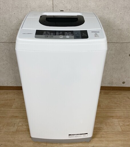若者の大愛商品 K6*15 日立 HITACHI 全自動洗濯機 5.0kg ピュアホワイト NW-5WR 15年製 洗濯機