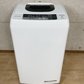 K6*15 日立 HITACHI 全自動洗濯機 5.0kg ピュアホワイト NW-5WR 15年製の画像