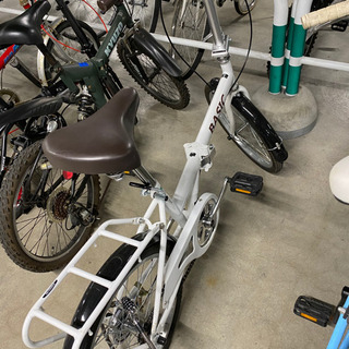 折り畳み自転車（白）