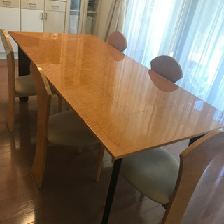 IDC 大塚　松創　ダイニングテーブル　バーズアイメープル　テーブルのみ