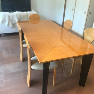 IDC 大塚　松創　ダイニングテーブル　バーズアイメープル　テーブルのみ