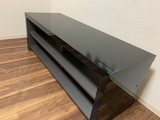 黒グレーシンプルテレビ台テレビボード よこなつ 神戸の家具の中古あげます 譲ります ジモティーで不用品の処分