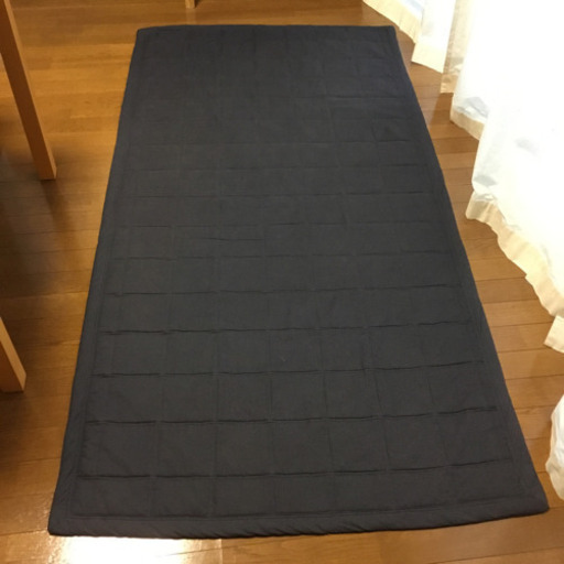 無印良品 綿ななこ織 抗菌洗えるキルティングラグ ネイビー100 195cm Mtk 武蔵境のカーペット マット ラグ の中古あげます 譲ります ジモティーで不用品の処分