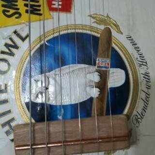 R.M.kalimba/craft＆junkオリジナルハンドメイドCigarBoXGuitar/#0019