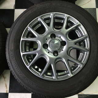 社外 14インチ ホイールタイヤセット コンパクトカー