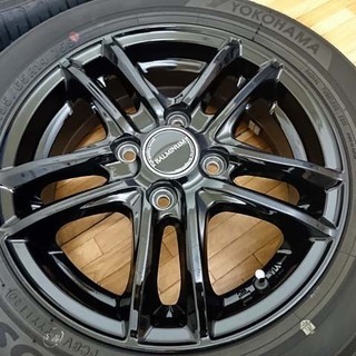 ガリ無し！2020年製 新古？エコス 夏タイヤ155/65R14 社外アルミ付き 4本セット！