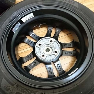 ガリ無し！2020年製 新古？エコス 夏タイヤ155/65R14 社外アルミ付き 4本セット！