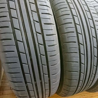 ガリ無し！2020年製 新古？エコス 夏タイヤ155/65R14 社外アルミ付き 4本セット！