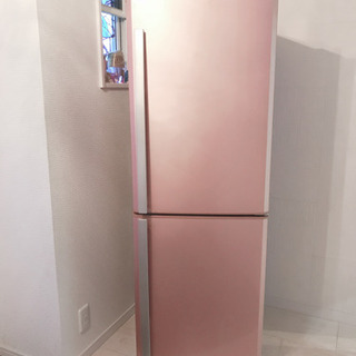 三菱ノンフロン冷凍冷蔵庫☆2010年製☆ジャンク品☆ピンク