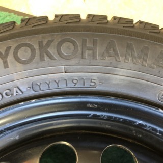 トヨタ　シエンタ　純正　鉄ホイール　15インチ　5.5J　オフセット　39  5穴　5.5J　100穴　ハブ径　53ｍｍ  タイヤ  ヨコハマ  アイスガードig50  185 / 60 r15