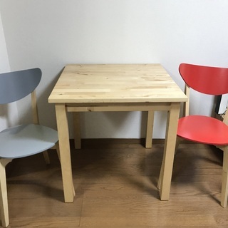 引き取り限定】IKEA ダイニングテーブル椅子2脚