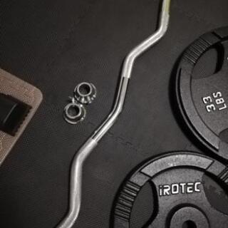 【取引終了】筋トレ ホームジム アイロテック irotec バーベルプレート EZバー セット