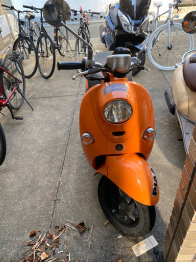 原付　YAMAHA ビーノ　オレンジ　4スト　セル・キック動作確認済み
