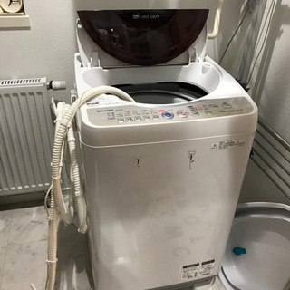シャープ　2011年製洗濯機　es-ge60k 洗浄済　値下げし...