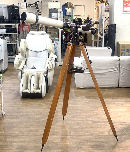 (Y)北大前! 札幌 引取 現状品!! Vixen/ビクセン 天体望遠鏡 POLARIS/ポラリス 80L D=80mm F=1200mm 木製三脚