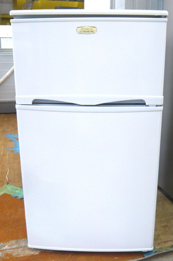 札幌 96L 2012年製 2ドア冷蔵庫 アビテラックス/吉井電気 単身 一人暮らし 100Lクラス 白