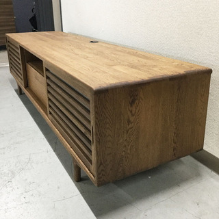 高級家具 KIRITSU MOKKO 起立木工 リーベTVボード180 テレビボード 無垢材 テレビ台 美品