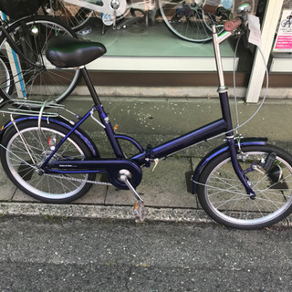 折り畳み自転車(青)