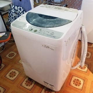 洗濯出来ればOK!　 シャープ 4.5kg全自動洗濯機 ES-F...