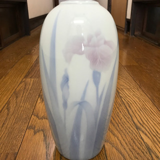 【受渡決定済】花瓶② 深川製磁　菖蒲