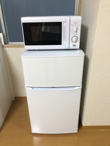 「再出品」冷蔵庫、電子レンジセット