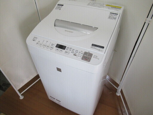 JAC550/洗濯機/乾燥/5.5キロ/ステンレス槽/シャープ/SHARP/ES-T5E5-KW/中古品/