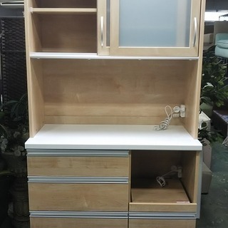 R1403) 創愛ファニチュア キッチンボード ウッディ100R 食器棚 店頭取引大歓迎♪