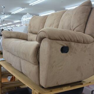 中古家具　ニトリ　手動リクライニングソファ　EMU 3P