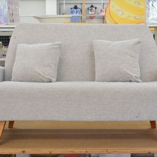 中古家具　ウニコ　3人掛けソファ　ホワイトベージュ